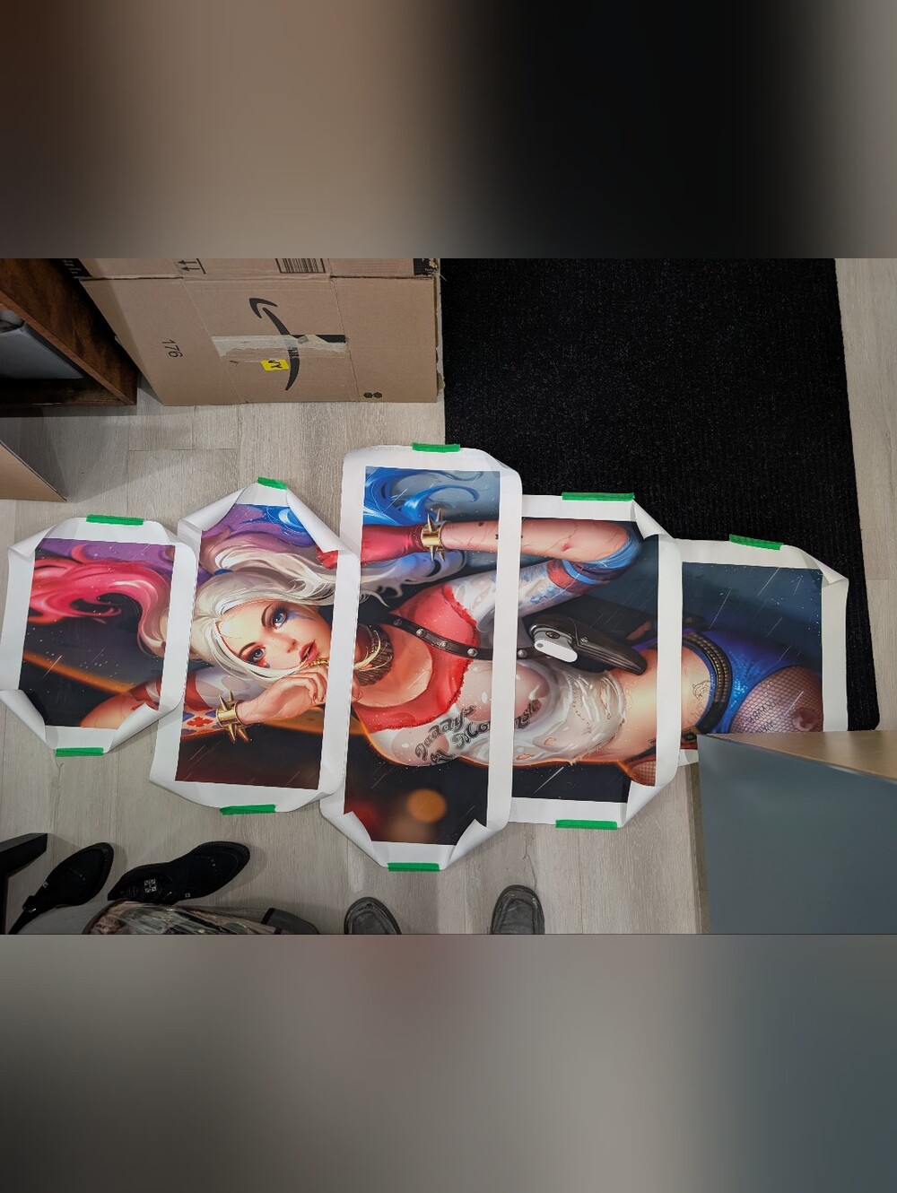 5-Piece Harley Quinn Canvas Print